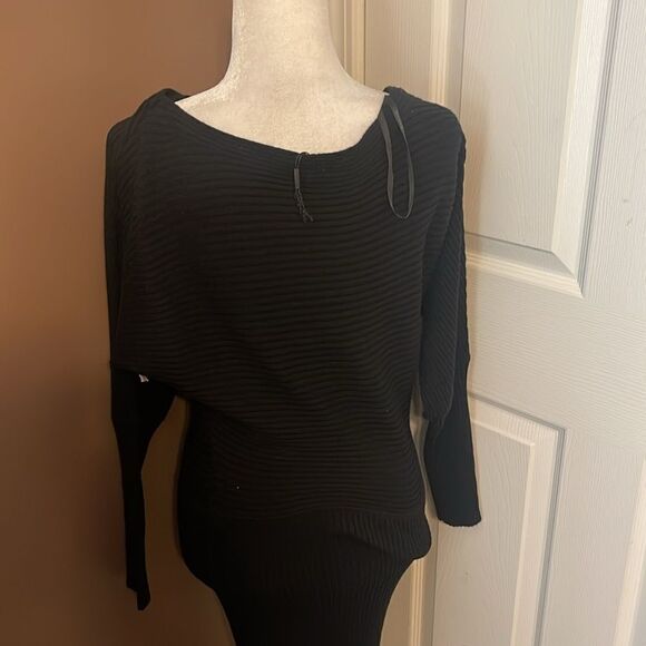 Donna Karan New York Deco Channel Knit MIDI Dress XSmall NWOT - Picture 4 of 9